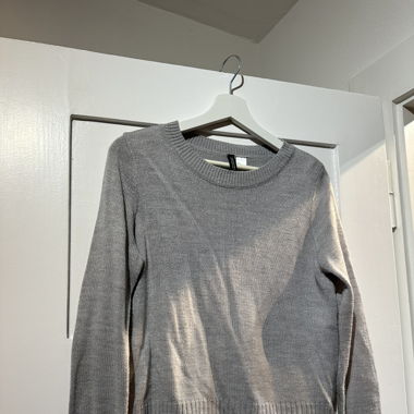 Strickpulli graublau