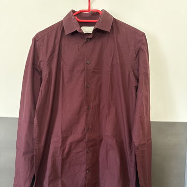 Chemise bordeau