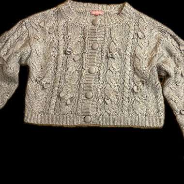 Cardigan with cute bow