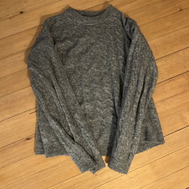 Grauer H&M Strickpullover XS