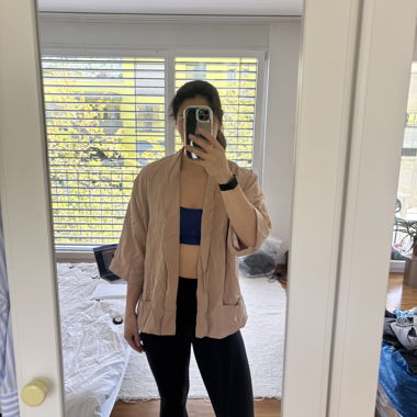 Kimono beige leggero