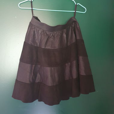 Jupe noire aspect cuir