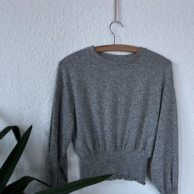 Pull fin gris