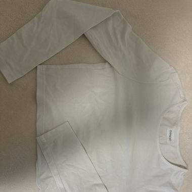 Weisses Langarmshirt von Even&Odd Grösse XS/S