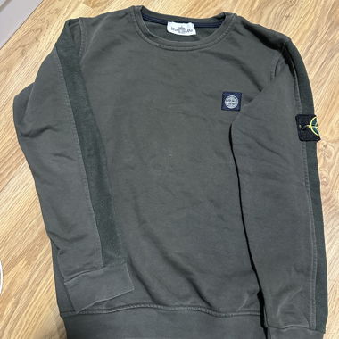 Stone Island Sweatshirt in Dunkelgrün