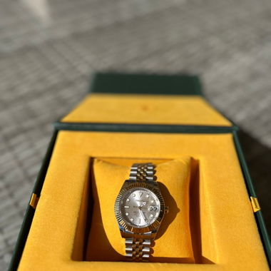 Seiko-Mod, Datejust Hommage 40mm - Silber/Gold