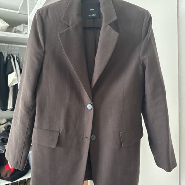 Blazer marrone Mango