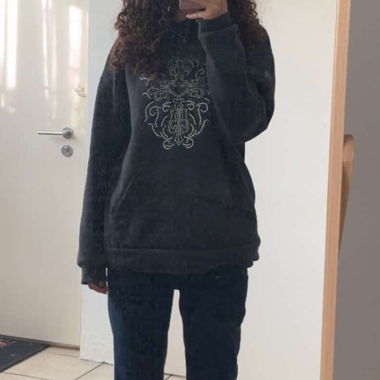 DARK BLUE FLARED JEANS