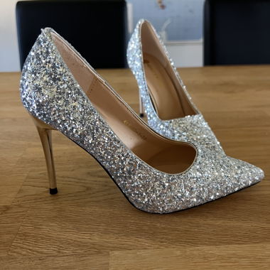 Décolleté glitter taglia 35
