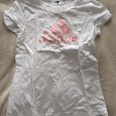 T-Shirt Adidas bianco rosa