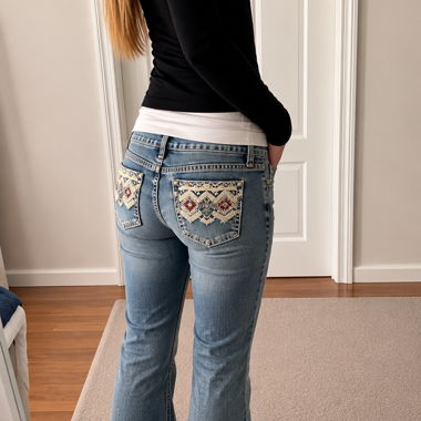Jeans ricamati