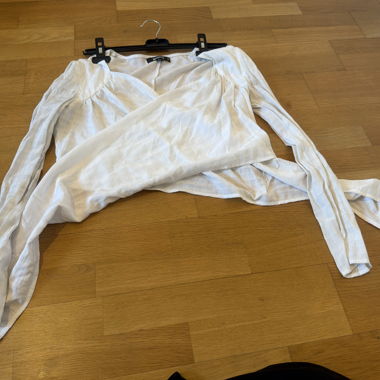 Top bianco maniche lunghe