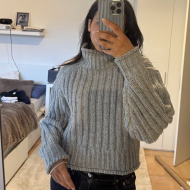 Maglione in maglia grigio XS