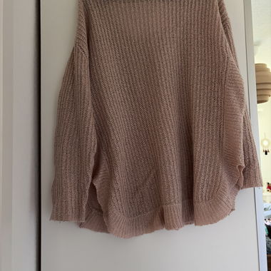 Pull en maille rose