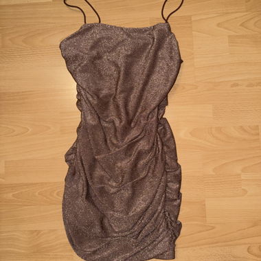Glitzer Trägerkleid 
