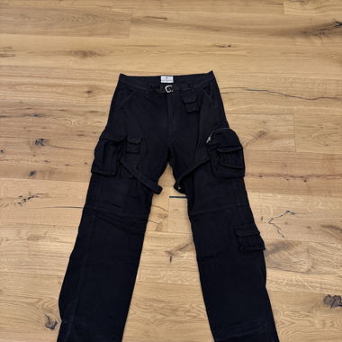 Pantalon cargo noir Trendt Vision