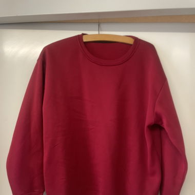 Oversized Dunkelroter Sweater Grösse M