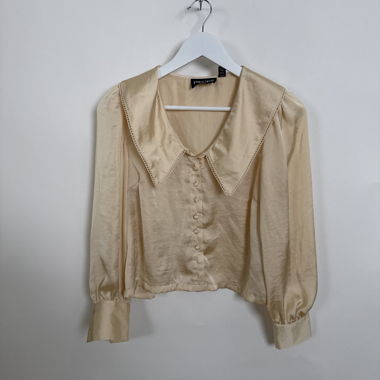 Pieces satin blouse