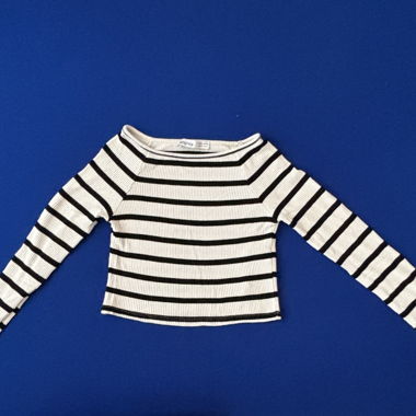 T-shirt à manches longues rayé
