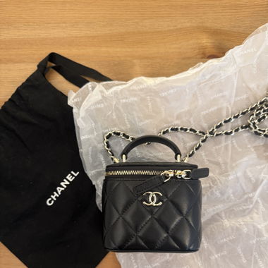 Chanel Vanity Top Handle Bag Lambskin