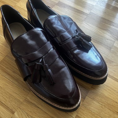 Burgundy Patent Loafers