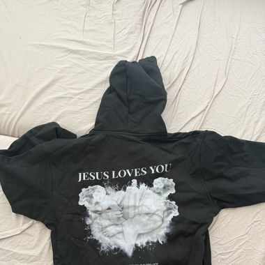 Jesus Loves You Backprint Hoodie