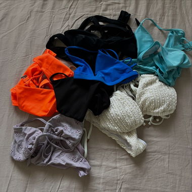 A lot of swimsuits