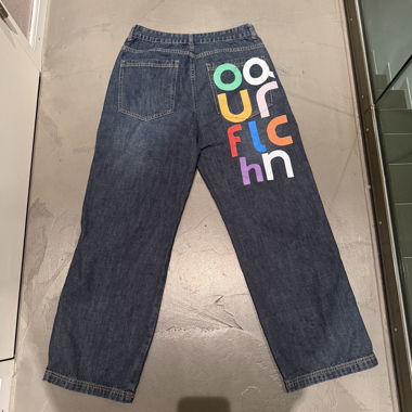 Jeans con stampa