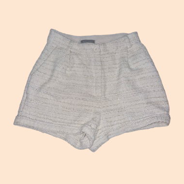 Beiger Tweed-Short