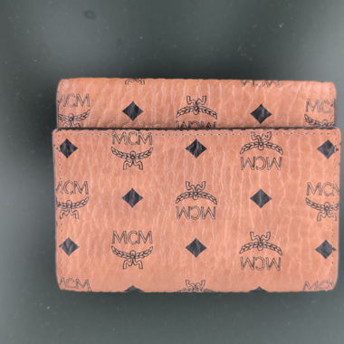 MCM Coin Wallet in Cognac