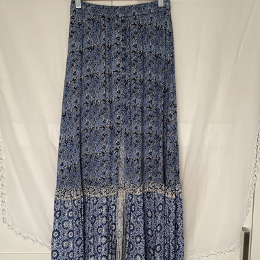 Mango blue floral Maxi Skirt