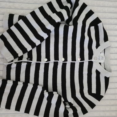 ZARA Striped Knit Cardigan