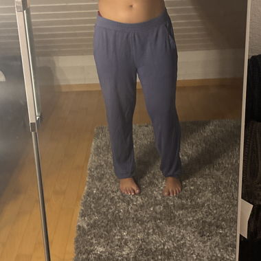 Blue Casual Pants