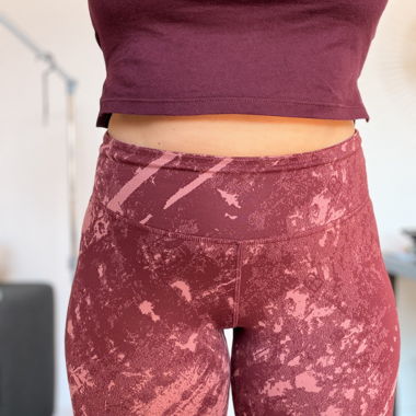 Burgundy sport leggings