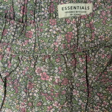 Gonna maxi verde a fiori di Tchibo