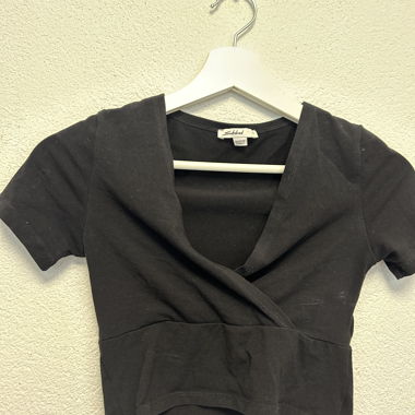 Chemisier portefeuille noir Subdued