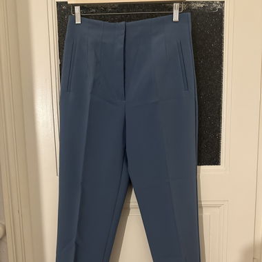 Pantalon tailleur bleu Zara