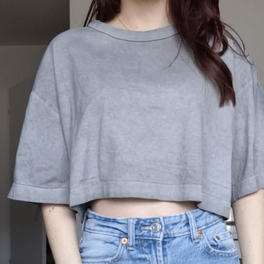Baggy cropped oberteil