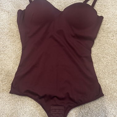 Burgundy Shaping Bodysuit cfab