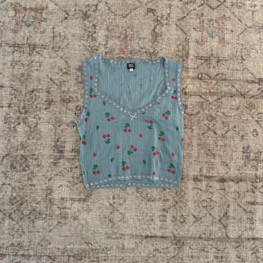 BDG Tanktop mit Kirschenprint