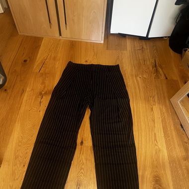 Pantalon de costumes  noir à rayures