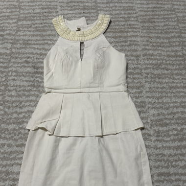 White mini dress