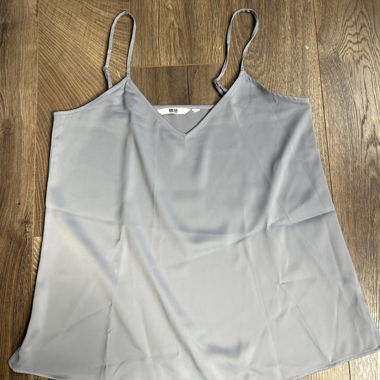 Uniqlo Blue Spaghetti Top