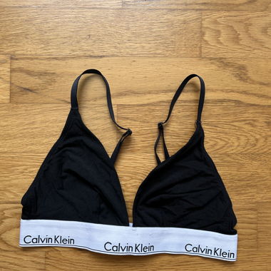 Bralette Calvin Klein noir/blanc