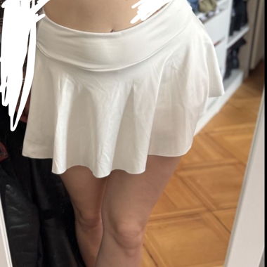 Gonna da tennis, mini gonna, taglia M 38, bianco