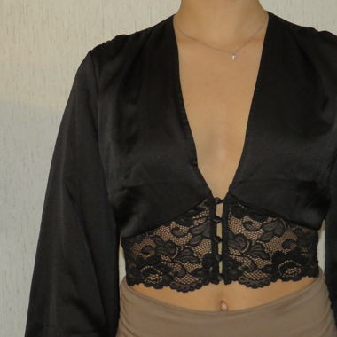 Blouse de soirée noire