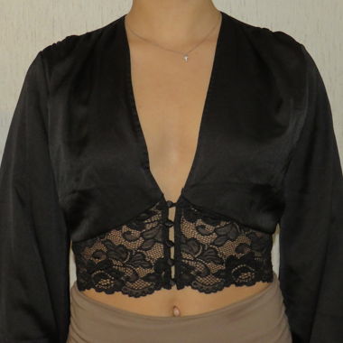 Blouse de soirée noire