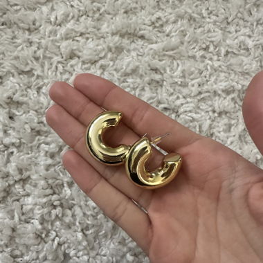 Boucles d’oreilles créoles en or