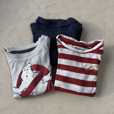 Confezione da 3 t-shirt a maniche lunghe 9 mesi