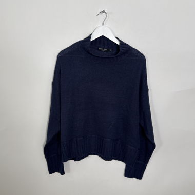 Maglione in maglia blu navy